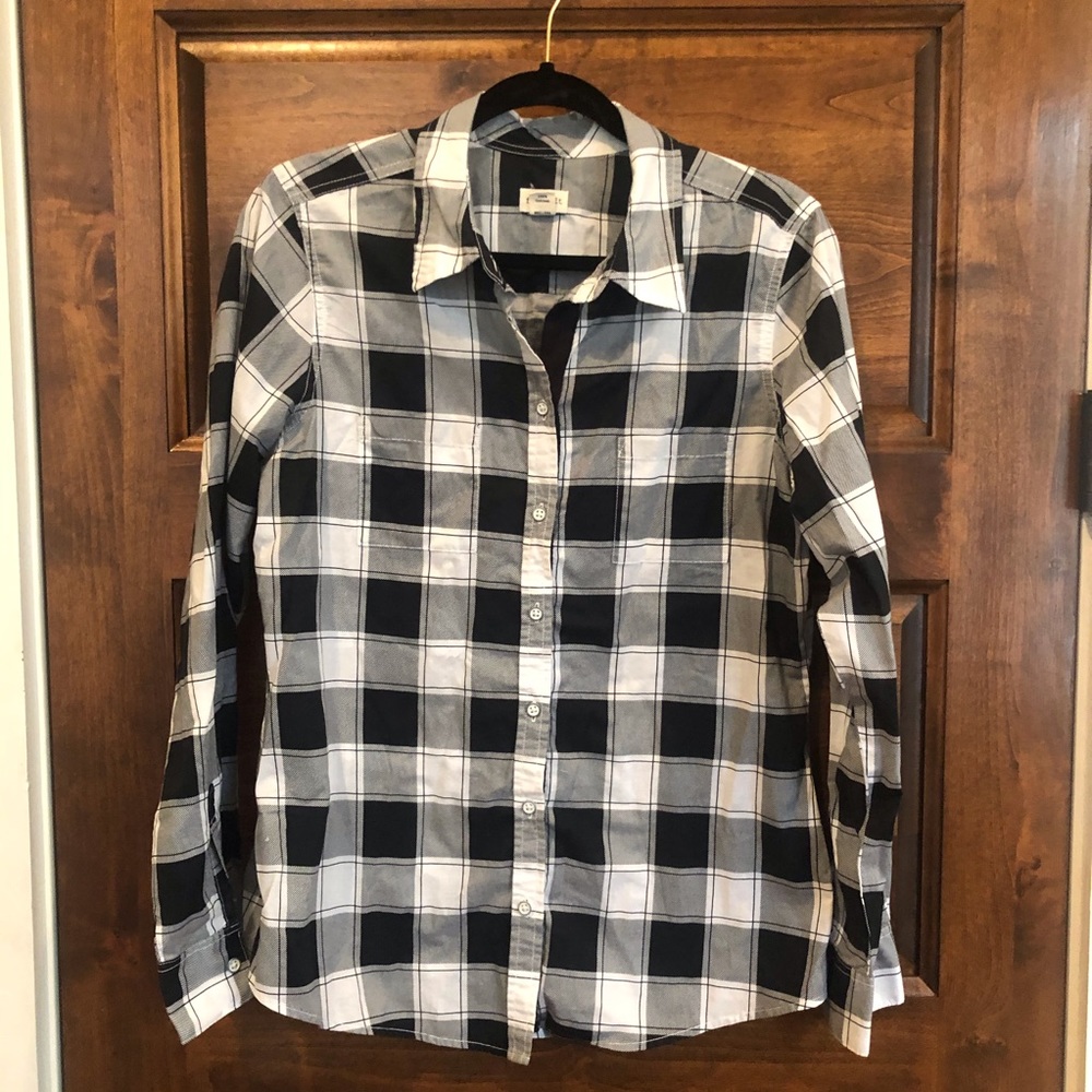 Foxcroft Windowpane Plaid Button Down Shirt
